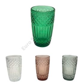 ÜVEG POHÁR 1/48 8x13 cm 4 SZÍNBEN