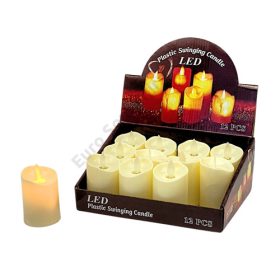 GYERTYA LEDES 12/480 7,5x5 cm MELEG FÉNYŰ 