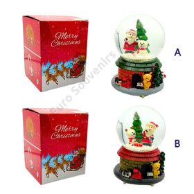 HÓGÖMB LEDES,ZENÉLŐ 1/24 11x16 cm 2 FÉLE