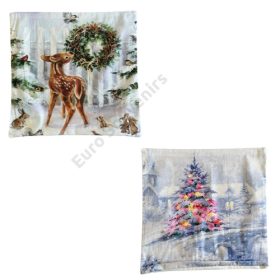 PÁRNAHUZAT KARÁCSONYI 10/300 45x45 cm  POLYESTER 2 FÉLE