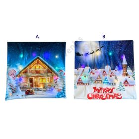   PÁRNAHUZAT LEDES KARÁCSONYI 10/150 45x45 cm 2 FÉLE POLYESTER