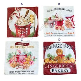 PÁRNAHUZAT KARÁCSONYI 10/300 45x45 cm 4 FÉLE ZSÁKVÁSZON