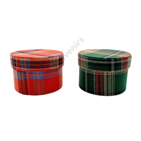 PAPÍRDOBOZ KOCKÁS 1/60 14x10 cm 2 SZÍNBEN