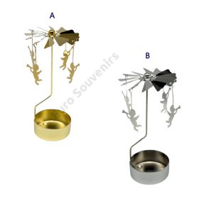 MÉCSESTARTÓ FORGÓ 1/96 ANGYALOS 4,5x12 cm 2 SZÍNBEN