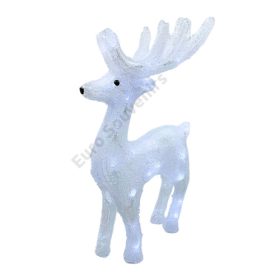 RÉNSZARVAS LEDES 1/8 24x10x46 cm HIDEGFEHÉR