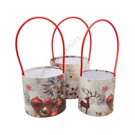 PAPÍRDOBOZ 3 DB KARÁCSONYI 1/45 12x11;13,5x13;14,5x13,5 cm