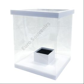 VIRÁGDOBOZ 1/8 40x40x50 cm FEHÉR