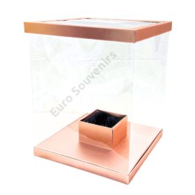 VIRÁGDOBOZ 1/8 40x40x50 cm FEHÉR