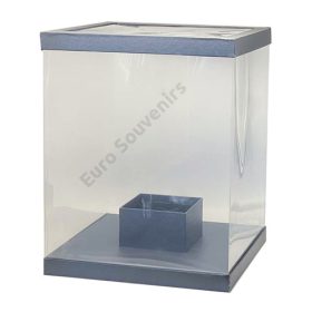 VIRÁGDOBOZ 1/8 40x40x50 cm FEKETE