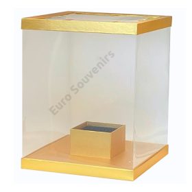 VIRÁGDOBOZ 1/8 40x40x50 cm ARANY