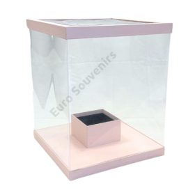 VIRÁGDOBOZ 1/8 40x40x50 cm RÓZSASZÍN