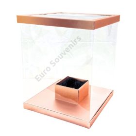 VIRÁGDOBOZ 1/8 40x40x50 cm ROSEGOLD