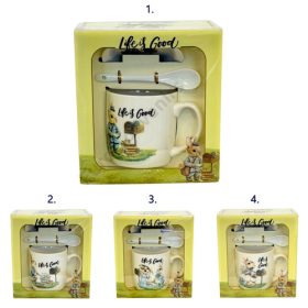 BÖGRE SZETT 1/60 16,5x18x9,5 cm NYUSZIS 4 FÉLE