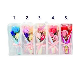 SZAPPANRÓZSA DOBOZBAN 5/120 10x24 cm 5 SZÍNBEN