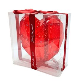 SZÍV AKRIL 1/20 24 cm PIROS LEDDEL