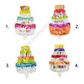 LUFI TORTA ÖNFELFÚJÓ 10/1200 15 cm 4 FÉLE SZÜLINAPOS