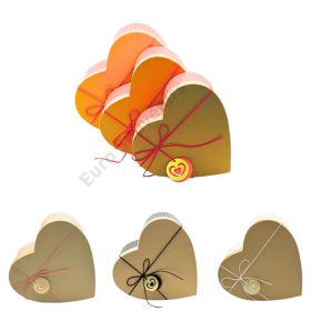   PAPÍRDOBOZ SZÍV,PÖTTYÖS 3 DB 1/18 23,5x12,5;26x14;29,5x16 cm 4 SZÍNBEN