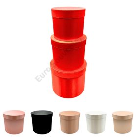   PAPÍRDOBOZ 3 DB SZATÉN 1/18 16,5x14;19,5x16,5;23x19,5 cm 6 SZÍNBEN