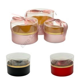 VIRÁGDOBOZ 3 DB 1/18 22x16;19x14;16x13 cm 3 SZÍNBEN