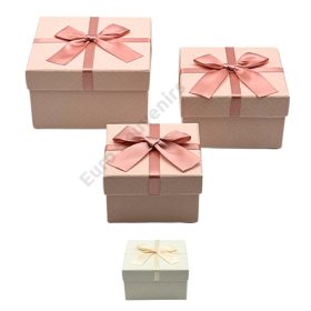   PAPÍRDOBOZ 3 DB NÉGYZET 1/96 13,5x13,5x8;11,5x11,5x7;9,5x9,5x6 cm 2 SZÍNBEN