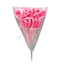 SZÍV PÁLCÁS 12 DB 1/200 RÓZSASZÍN 23,5 cm