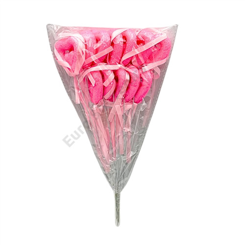 SZÍV PÁLCÁS 12 DB 1/200 RÓZSASZÍN 23,5 cm