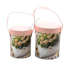 PAPÍRDOBOZ 2 DB 1/48 12x15,5;14x17,5 cm VIRÁGOS 