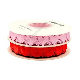 SZALAG SZÍVES 10/300 1,5 cm x 9 méter 2 SZÍNBEN