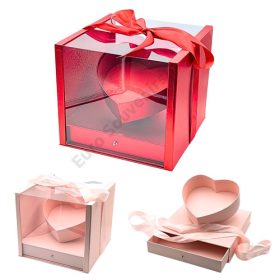 VIRÁGDOBOZ MŰANYAG TETŐVEL 1/8 27x27x24 cm 2 SZÍNBEN