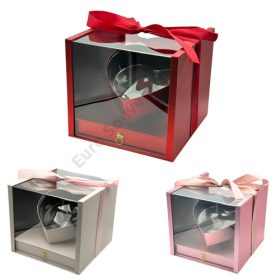 VIRÁGDOBOZ AKRIL TETŐVEL 1/8 27x27x24 cm 3 SZÍNBEN