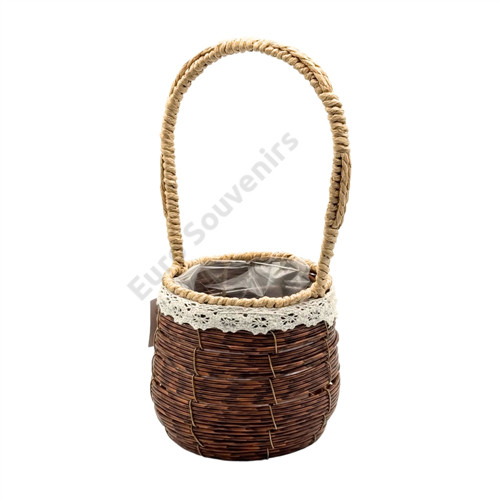 VIRÁGKOSÁR 1/120 12,5x12,5x32 cm MŰANYAG BETÉTTEL