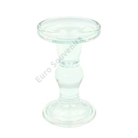 GYERTYATARTÓ ÜVEG 1/48 8,5x14 cm KÉTOLDALÚ