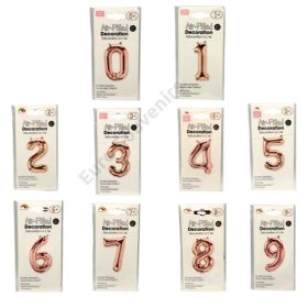 LUFI SZÁM 0-9 10/600 40 cm ROSEGOLD