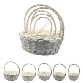 FONOTT KOSÁR BÉLELT 5 DB 1/12 48;40;33;27;21 cm FEHÉR