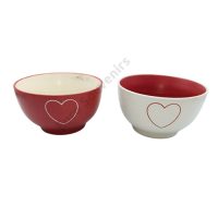 Valentin-napi bögrék, tálkák, kaspók