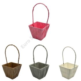 VIRÁGKOSÁR 1/140 11x11x24 cm 4 SZÍNBEN