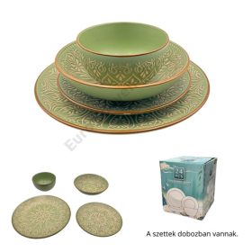 ÉTKÉSZLET ZÖLD 24 DB-OS 1/2