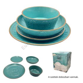 ÉTKÉSZLET KÉK 24 DB-OS 1/2