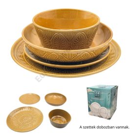 ÉTKÉSZLET SÁRGA 24 DB-OS 1/2