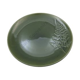 TÁNYÉR LEVELES ZÖLD 1/24 28 cm 