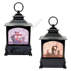   LÁMPÁS LEDES HALLOWEEN, HANGOT ADÓ 1/12 28x14,5 cm 2 SZÍNBEN