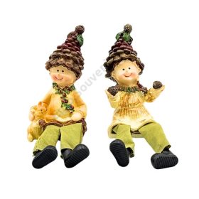 LÓGÓLÁBÚ FIGURA ŐSZI 2/288 6,5x12x4 cm 2 FÉLE 