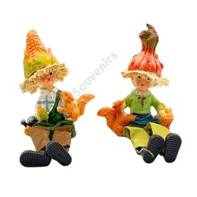 LÓGÓLÁBÚ FIGURA ŐSZI 2/288 7x12x4,5 cm 2 FÉLE 