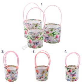   PAPÍRDOBOZ PILLANGÓS 3 DB 1/45 12x12;14x12;16x14 cm 4 FÉLE