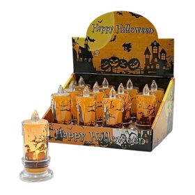 GYERTYA LEDES HALLOWEEN 12/480 10x4,5 cm