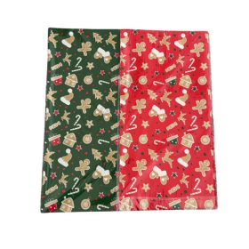 CSOMAGOLÓFÓLIA 20 DB 1/100 56x55 cm KARÁCSONYI 2 FÉLE