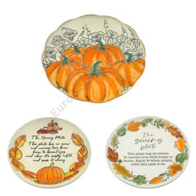 TÁNYÉR ŐSZI 1/18 27 cm 3 FÉLE 