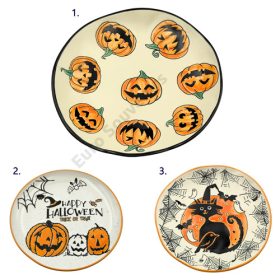 TÁNYÉR HALLOWEEN 1/28 21 cm 3 FÉLE