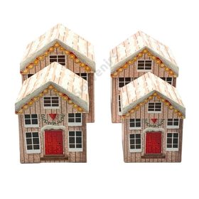   PAPÍRDOBOZ 4 DB KARÁCSONYI 1/24 15x18; 13,5x16,5; 12x15; 10,5x13  cm