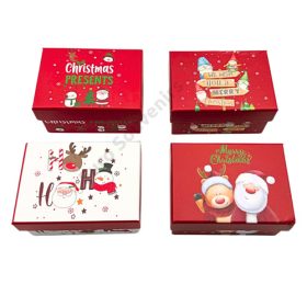 PAPÍRDOBOZ KARÁCSONYI 12/216 11x7,5x5,5 cm 4 FÉLE